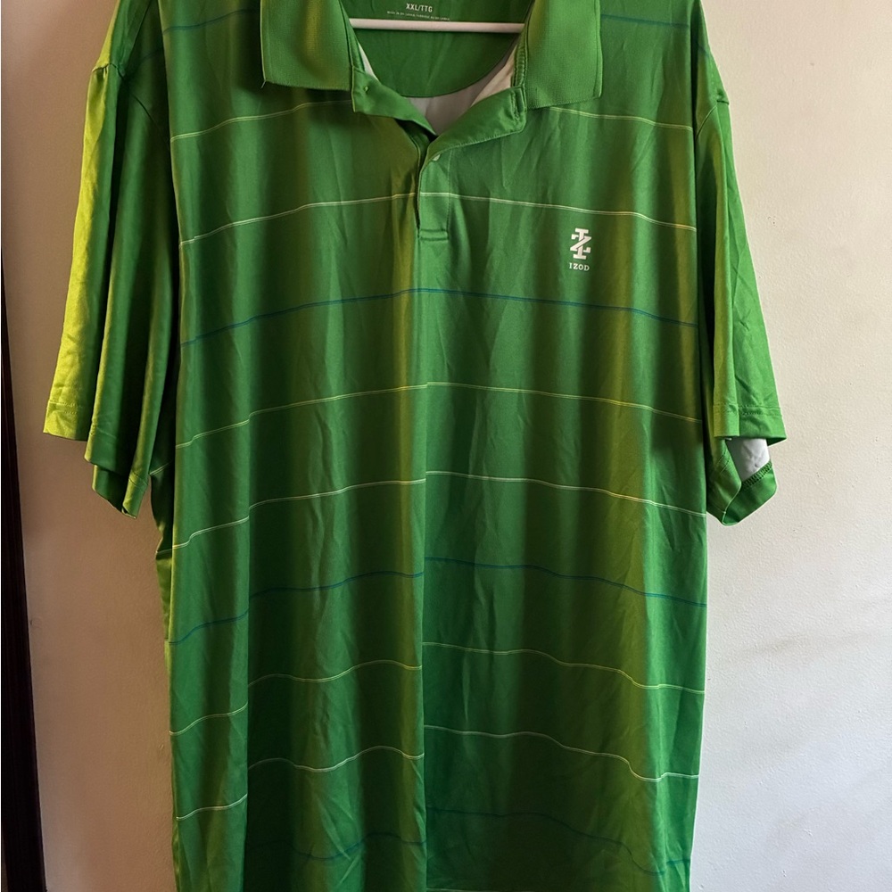 Izod GOLF Men's Green Polo Shirt size 2xl